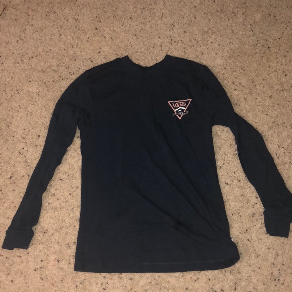 Navy blue vans long sleeve shirt